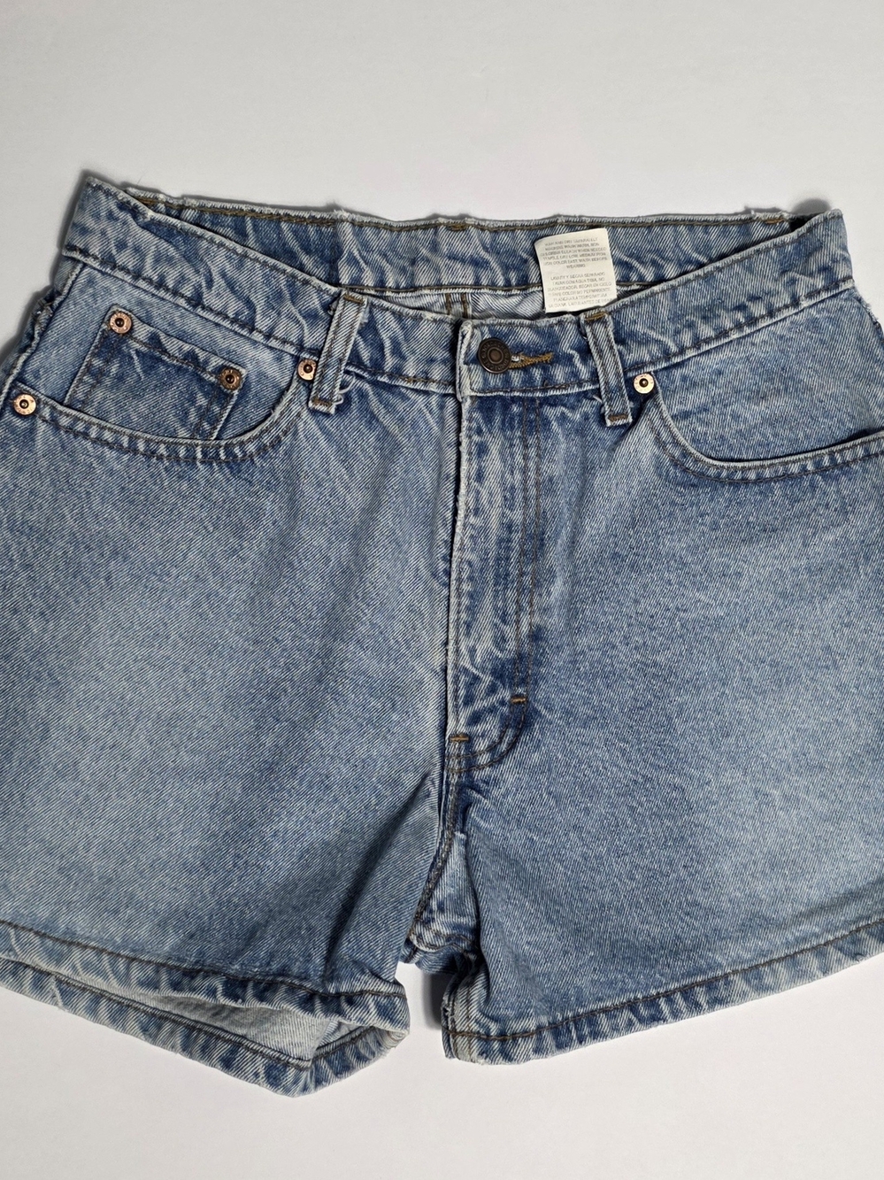 Jordache Light Wash High-Rise Denim Shorts